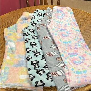 Colorful Patterned Fleece Sleep Pants